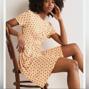 Boden short sleeve mini floral dress size 4R
